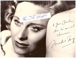 MICHELE MORGAN (1920-2016) französische Filmschauspielerin, spielte neben Frank Sinatra, Humphrey Bogart, Anthony Quinn, Alain Delon, Marcello Mastroianni, 1992 erhielt sie bei der Césarverleihung den Ehrenpreis für ihr Lebenswerk