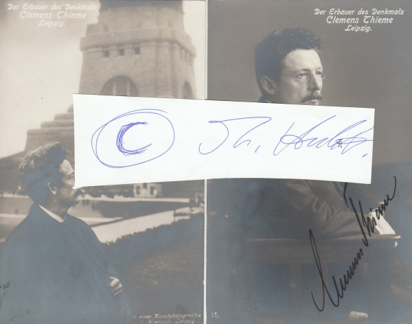 CLEMENS THIEME (1861-1945) Professor Dr., deutscher Architekt und Bildhauer / german architect and sculptor