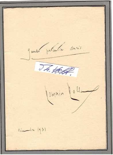 ROMAIN ROLLAND (1866-1944) französischer Schriftsteller und Aufklärer, Literatur-Nobelpreis 1915