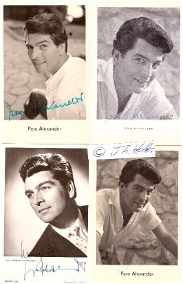 PERO ALEXANDER (beim Film anfänglich auch Peter Alexander, 1921-2011) deutscher Schauspieler