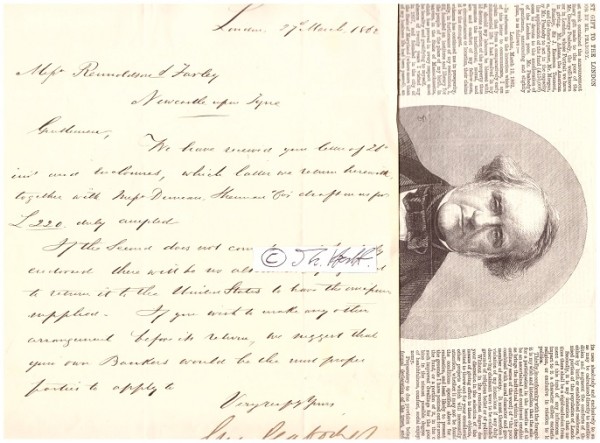 GEORGE PEABODY (1795-1869) US-amerikanischer Geschäftsmann und Investmentbanker sowie der größte Philanthrop seiner Zeit in den Vereinigten Staaten und Großbritannien