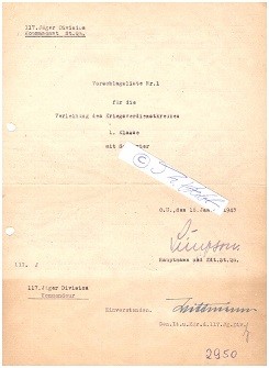 AUGUST WITTMANN (1895-1977) deutscher Generalleutnant in der Wehrmacht im Zweiten Weltkrieg, Ritterkreuz des Eisernen Kreuzes