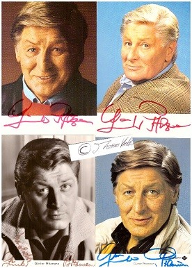 GÜNTHER PFITZMANN (1924-2003) deutscher Schauspieler, Synchronsprecher und Kabarettist, beliebtes Berliner Original