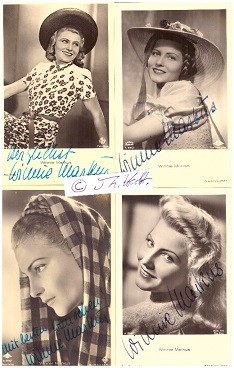 WINNIE MARKUS (1921-2002) deutsche Filmschauspielerin, UFA-Star