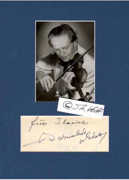 BARNABAS VON GECZY (1897-1971) ungarisch-deutscher Violinist und Orchesterleiter