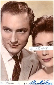 MARTIN BENRATH (1926-2000) deutscher Schauspieler, trat auch in zahlreichen Kinofilmen und Fernsehspielen wie Morituri (1965, Regie: Bernhard Wicki), Die weiße Rose (1982, Regie: Michael Verhoeven), Stalingrad (1993), Der Schattenmann (1996), Der Campus (1998) und Beresina (1999) auf; ANTJE WEISGERBER (1921-2004) deutsche Schauspielerin