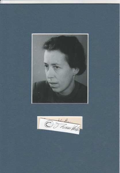 ERIKA MITTERER (1906-2001) österreichische Schriftstellerin, Epikerin, Lyrikerin, Dramatikerin und engagierte Leserbriefschreiberin / austrian writer and poet