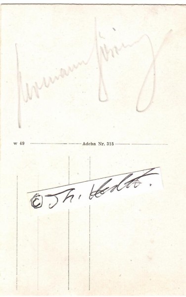 HERMANN GÖRING (1893-1946 SM Nürnberg) deutscher Reichsmarschall im Zweiten Weltkrieg, im Ersten Weltkrieg mit dem Pour le Mérite dekorierter Jagdflieger, nahm 1923 in München am Hitlerputsch teil, 1932 Reichstagspräsident, Am Tag der Machtergreifung