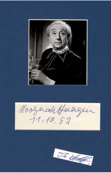 MARGARETE HAAGEN (auch Margarethe, 1889-1966) deutsche Schauspielerin