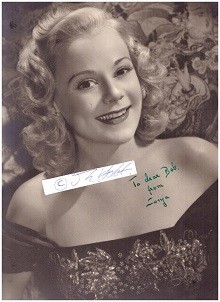 SONJA HENIE (1912-69) norwegische Eiskunstläuferin mit drei Olympiasiegen, zehn Weltmeisterschaftstiteln und sechs Europameisterschaftstiteln, danach Hollywood-Star