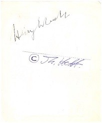 HEINZ ERHARDT (1909-79) deutsch-baltischer Komiker, Musiker, Komponist, Unterhaltungskünstler, Kabarettist, Schauspieler und Dichter