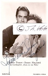 SUSAN HAYWARD (1918-75) amerikanische Schauspielerin; TYRONE POWER (1914-58) US-amerikanischer Film- und Theaterschauspieler