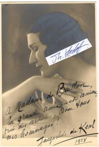 JACQUELINE DE KESEL (1893-1971) belgische Opernsängerin und Gesangspädagogin, Königliches Flämisches Konservatorium Antwerpen / belgian opera singer and voice teacher