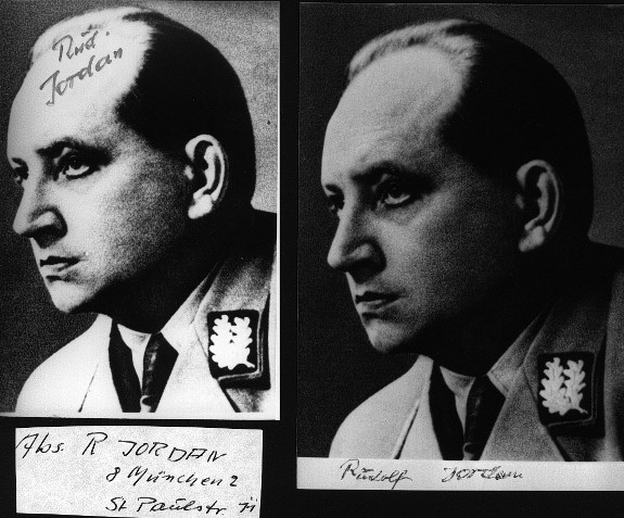 RUDOLF JORDAN (1902-88) Gauleiter von Magdeburg-Anhalt / Reichsstatthalter, SA-Obergruppenführer