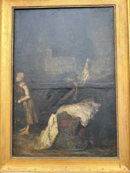 OTTO SEITZ (1846-1912) deutscher Maler / german painter, Sohn des Graveurs und Bildhauers Joseph Seitz. Er studierte ab 1862 an der Münchner Kunstakademie bei Hermann Anschütz und Karl Theodor von Piloty. Ab 1871 war er Lehrer und ab 1883 Professor an der Münchner Kunstakademie.