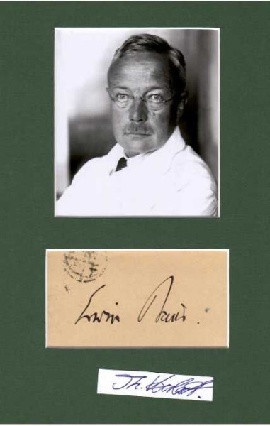 ERWIN BAUR (1875-1933) Professor Dr.med., phil., deutscher Arzt, Botaniker, Genetiker, Rassenhygieniker und Züchtungsforscher. Er gilt als bedeutender Vertreter des Neodarwinismus und der experimentellen Populationsgenetik. Umstritten ist seine Rolle in der eugenischen Bewegung in Deutschland und seine Beteiligung am ersten deutschen Lehrbuch für Rassenhygiene