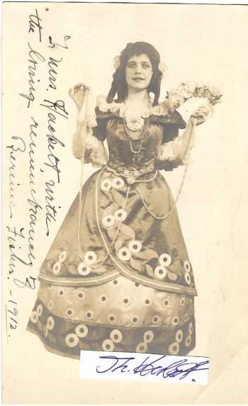 BERNICE FISHER (ca. 1890-1934) US-amerikanische Opernsängerin, Contralto / american opera singer