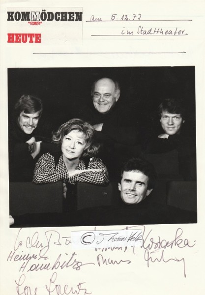 LORE LORENTZ (1922-94) deutsche Kabarettistin und Chansonniere u.a.