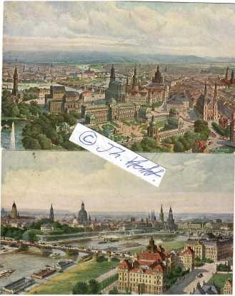 DRESDEN um 1900 - ZEPPELIN-ANSICHTEN (POSTKARTEN / POSTCARDS)