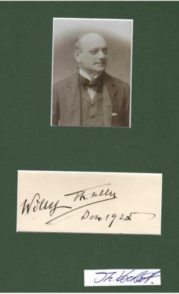 WILLY THALLER (Willi/Wilhelm Thaller,1854-1941) österreichischer Bariton und Schauspieler, Hofrat, Kammerschauspieler, Ehrenbürger u. Ehrengrab der Stadt Wien