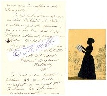 EUPHRASIE BORGHESE (- HARDTMUTH, Juliette Bourgeois, 1818- ?) Opernsängerin (Sopran), sang 1840 in der UA der Donizetti-Oper LA FILLE DU REGIMENT 1840 die Marie