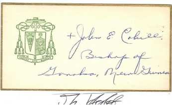 JOHN EDWARD COHILL, SVD (1907-94) US-amerikanischer römisch-katholischer Ordensgeistlicher und Bischof von Goroka in Papua-Neuguinea
