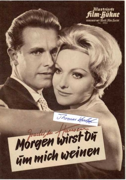 JOACHIM HANSEN (bürgerlich Joachim Spieler; 1930-2007) deutscher Schauspieler, Durchbruch 1957 im Kriegsfilm DER STERN VON AFRIKA in der Hauptrolle des Piloten Hans-Joachim Marseille, danach auch in internationalen Filmproduktionen
