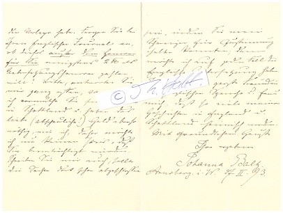 JOHANNA BALTZ (1849-1918) deutsche Schriftstellerin aus Arnsberg. Sie publizierte teilweise unter den Pseudonymen: Helene Busch und Joseph Bajovar. Zwischen 1891 und 1900 verfasste sie für den Niederrheinischen Verein für Orts- und Heimatkunde in Wesel eine Reihe von Festspielen.