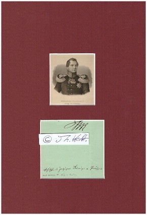 FRIEDRICH WILHELM IV. (1795-1861) KÖNIG von PREUßEN