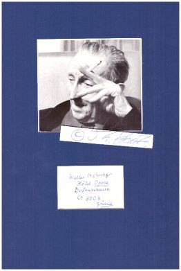 WALTER MEHRING (1896-1981) deutsch-jüdischer Schriftsteller und einer der bedeutendsten satirischen Autoren der Weimarer Republik