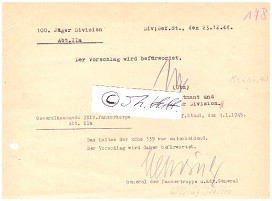WALTHER K. NEHRING (1892-1983) dt. General der Panzertruppen (DAK, OB 1. Panzerarmee), Ritterkreuz mit Eichenlaub und Schwertern