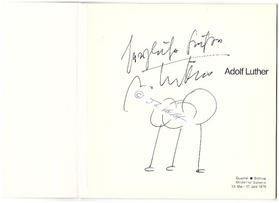 ADOLF LUTHER (1912-90) Künstler und Bildhauer. Er war ein Hauptvertreter der kinetischen Kunst und Optical Art.