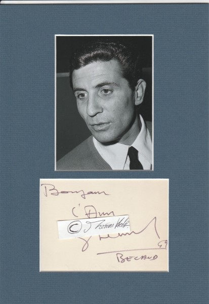 GILBERT BECAUD (1927-2001) französischer Chanson-Sänger und Schauspieler, Pianist und Komponist