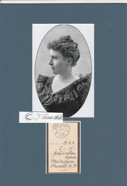 EVA GRÄFIN VON BAUDISSIN (Eva von Baudissin,1869-1943, Ps. Bernhard von Brandenburg) dt. Schriftstellerin