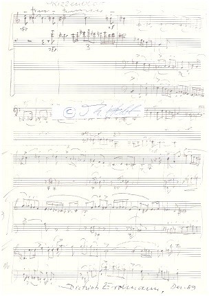 WALTER HAUPT (1935-2023) Professor , deutscher Komponist, Dirigent, Regisseur, Klangarchitekt, Experimentator. Er war langjähriger Leiter der von ihm gegründeten Experimentierbühne an der Bayerischen Staatsoper / german composer