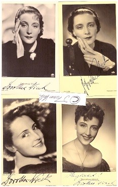 DOROTHEA WIECK (1908-86) deutsche Theater- und Filmschauspielerin, u.a. 1931 Mädchen in Uniform, , 1932: Gräfin Mariza, 1959: Menschen im Hotel