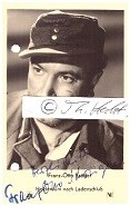 FRANZ-OTTO KRÜGER (1917-88) deutscher Schauspieler, Synchronsprecher und Synchronregisseur, Conférencier an der Scala, Bekannt wurde Krüger auch durch den 1946 entstandenen 13-minütigen Sketch Auf der Rennbahn zusammen mit Wilhelm Bendow