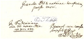 JOHANN PETER VON LUDEWIG (1668-1743) deutscher Jurist und Historiker, Professor für theoretische Philosophie und die Rechte, 1718 königlich preußischer Geheimrat, 1722 Kanzler der Universität Halle, 1741 Kanzler der Regierung des Herzogtums Magdeburg, bedeutende Publikationen, Vorlesungen und Publikationen über Numismatik