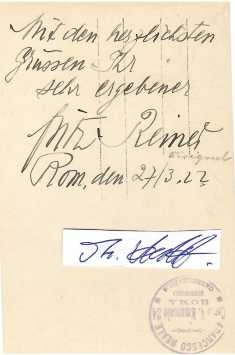 FRITZ REINER (1888-1963) amerikanischer Dirigent ungarischer Herkunft / hungarian-american conductor. 1914 bis 1921 als Hofkapellmeister in Dresden. In allabendlichen Opern- und Konzertdirigaten in der Dresdner Oper lernte er sein musikalisches Handwerk. In jenen Jahren arbeitete er viel mit Richard Strauss zusammen. Unter anderem dirigierte Reiner hier die deutsche Erstaufführung von Die Frau ohne Schatten. Er leitete die Sächsische Staatskapelle und hatte Gastverpflichtungen in Rom und Barcelona. 1922 ließ er sich in den Vereinigten Staaten nieder. Er wurde als Nachfolger von Eugène Ysaÿe Chefdirigent des Cincinnati Symphony Orchestra . Anschließend war er für zehn Jahre Chefdirigent des Pittsburgh Symphony Orchestra (1938–1948) und danach an der MET in New York.