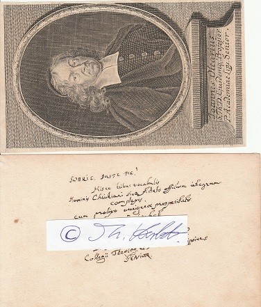 JOHANNES OLEARIUS (1639-1713) deutscher lutherischer Theologe, Professor der Universitäten Wittenberg und Leipzig, auch Rektor der Universität Leipzig