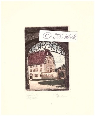 KARL ALBRECHT BUSCHBAUM (K.A. BUSCHBAUM, 1885 Berlin- vor 1953) deutscher Vedutenmaler, Zeichner, Graphiker