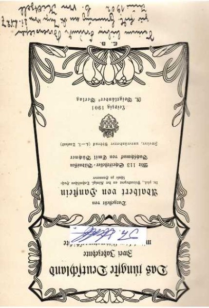 ADALBERT VON HANSTEIN (1861-1904) Professor Dr., deutscher Dichter und Schriftsteller sowie Privatdozent an der Technischen Hochschule Hannover. Er wird dem Friedrichshagener Dichterkreis zugerechnet.