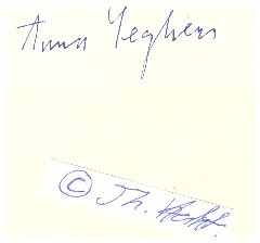 ANNA SEGHERS (1900-83) DDR-Schriftstellerin und Dichterin, Präsidentin des Schriftstellerverbandes