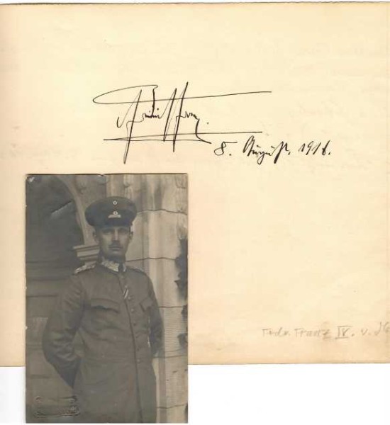 FRIEDRICH FRANZ IV. (1882-1945) GROßHERZOG VON MECKLENBURG-SCHWERIN, regierte 1897-1918, letzter regierender Monarch in Mecklenburg