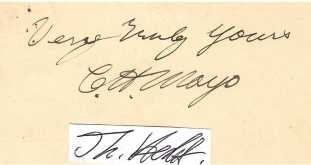 CHARLES HORACE MAYO (1865-1939) gen. CHARLIE, Professor Dr.med., US-amerikanischer Chirurg. Er war Mitbegründer der Mayo Clinic in Rochester. 1964 veröffentlichte die United States Postal Service eine Briefmarke mit den Brüdern Charles Horace und William James zu deren Gedenken. / US-american doctor, surgeon