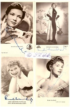 RENATE MANNHARDT (1920-2013 N.Y.C.) deutsche Schauspielerin, u.a. Der Verlorene (1951, mit Peter Lorre) , Die Ehe des Dr. med. Danwitz (1956), Willy, der Privatdetektiv (1960)