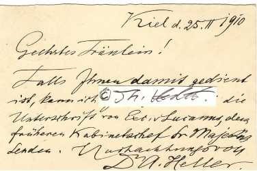 ARNOLD HELLER (1840-1913) Professor Dr.med., deutscher Pathologe, Arzt. 1905/06 war er Rektor der CAU. 1899 beschrieb er die syphilitische Aortitis (Döhle-Heller-Syndrom) unter Verweis auf die Dissertation seines damaligen Assistenten Paul Döhle. Er forschte über Tuberkulose, Lungenentzündung, Meningitis, die Blutgefäße und das Lymphsystem. / german doctor and university professor