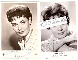 ERIKA REMBERG (1932-2017) österreichische Schauspielerin, verheiratet mit den Schauspielern Walther Reyer und Gustavo Rojo, Lebensgefährtin von Klaus Kinski; in Filmen wie Kaiserjäger (1956), Wien, du Stadt meiner Träume (1957) oder Laila – Liebe unter der Mitternachtssonne (1958) zu sehen