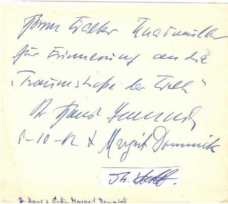 HANS DOMNICK (1909-85) Dr.jur., deutscher Filmproduzent und Dokumentarfilmer und seine Ehefrau MARGRIT DOMNICK (1911–2003) / german movie producer