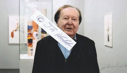 GERHARD RÜHM (1930) Professor, österreichischer Schriftsteller, Komponist, Künstler